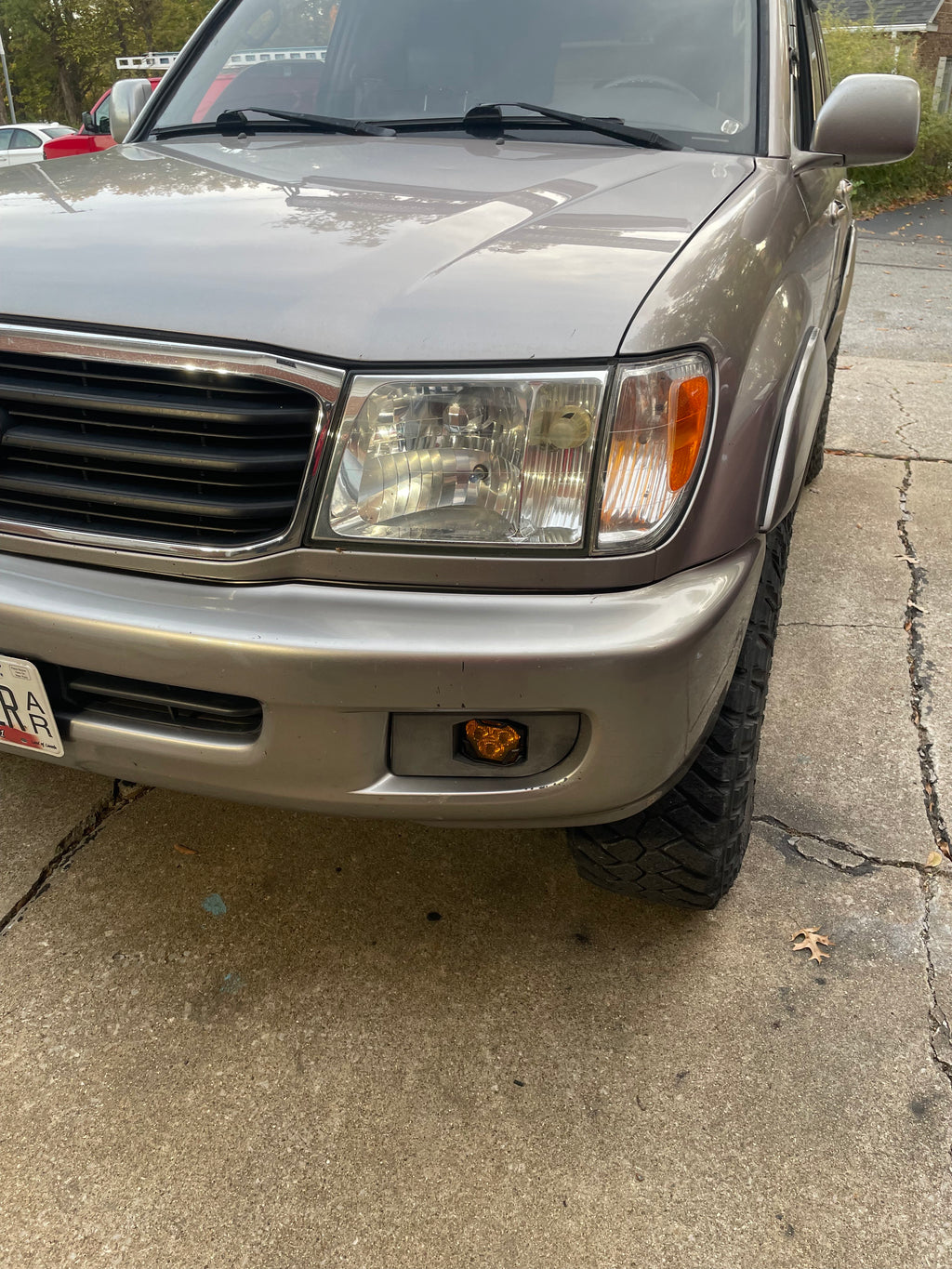 100 series land cruiser morimoto  fog light mounts